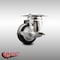 Service Caster 3 Inch 316SS Black Polyurethane Wheel Swivel Top Plate Caster with Brake SCC SCC-SS31620S314-PPUB-BLK-TLB - alternate 2